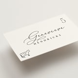"Chic Script" - Place Cards - Beef in Ink by Hooray Creative - Detail
