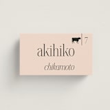 "NoHo" - Place Cards - Beef in Champagne by Hudson meet Rose - Front with Free Guest Printing