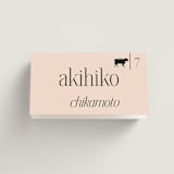 "NoHo" - Place Cards - Beef in Champagne by Hudson meet Rose - Folded with Free Guest Printing