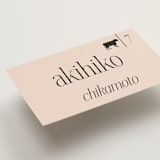 "NoHo" - Place Cards - Beef in Champagne by Hudson meet Rose - Detail