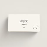 "simple" - Place Cards - Beef in Ink by Kelly Watkins - Folded with Free Guest Printing