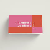 "Color Block" - Place Cards - Beef in Pop by letterfix - Folded with Free Guest Printing
