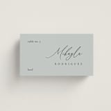 "Corner" - Place Cards - Beef in Sky by Kelly Schmidt - Front with Free Guest Printing
