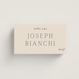 "In Love" - Place Cards - Beef in Linen by Vanessa Doyle - Front with Free Guest Printing