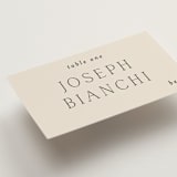"In Love" - Place Cards - Beef in Linen by Vanessa Doyle - Detail