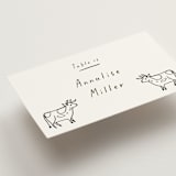 "Bon Vivant" - Place Cards - Beef in Charcoal by Ani Somi - Detail