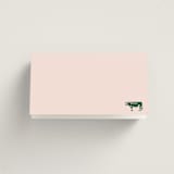"Hepburn" - Place Cards - Beef in Rose by Megan Davis - Folded Back of Card