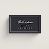 "Flowing" - Place Cards - Beef in Ebony by Emily Sabol Goss - Front