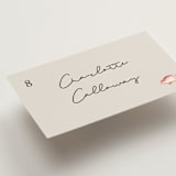 "Handmade" - Place Cards - Beef in Champagne by Lucrecia Caporale - Detail