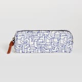 "blue ink" - Pencil Case in Azure by so-mi - Pencil Case