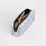 "blue ink" - Pencil Case in Azure by so-mi - Lined Interior