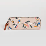 "Pink flight" - Pencil Case in Peach by Tati Abaurre - Pencil Case