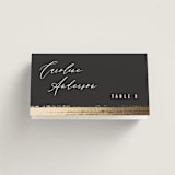 "Panache" - Place Cards in Onyx by Kristie Kern - Folded with Free Guest Printing
