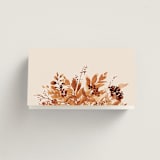 "Wedding in Aspen" - Place Cards in Rust by Chris Griffith - Folded Back of Card