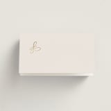 "HONOR" - Place Cards in Ivory by Melanie Kosuge - Blank front