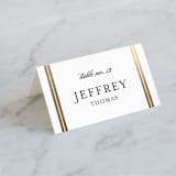 "Gilded Frame" - Place Cards in Corn by Stacey Meacham - Folded with Free Guest Printing