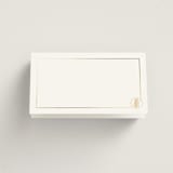 "Foil Meal Silhouettes" - Place Cards in Vanilla by Stacy Maalouf - Blank Front