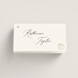 "Gilded icons" - Place Cards in Ivory by Creo Study - Folded with Free Guest Printing