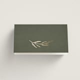 "Leaves" - Place Cards in Moss by Kelly Schmidt - Blank front