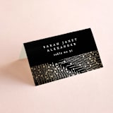 "hand drawn frame" - Place Cards in Onyx by Phrosné Barwood - Folded with Free Guest Printing