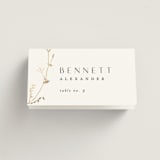 "Vine Wrap" - Place Cards in Cotton by Amy Kross - Folded with Free Guest Printing