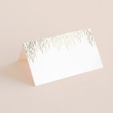 "Sparkle + Shine" - Place Cards in Snow by Kristie Kern - Blank front