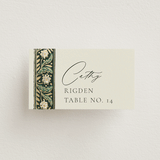 "Frame" - Place Cards in Emerald by Jen Owens - Front with Free Guest Printing