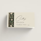"Frame" - Place Cards in Emerald by Jen Owens - Folded with Free Guest Printing