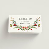 "Tropica" - Place Cards in Papaya by Susan Moyal - Folded with Free Guest Printing