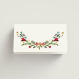 "Tropica" - Place Cards in Papaya by Susan Moyal - Folded Back of Card