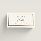 "Lustre" - Place Cards in Cloud by Nicole Walsh - Folded with Free Guest Printing