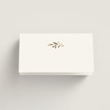 "Petite Sprig" - Place Cards in Black Dahlia by Olivia Raufman - Blank front