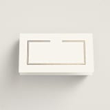 "Elegant Type" - Place Cards in Pearl by Leah Bisch - Blank front
