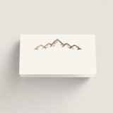 "Summit Serenity" - Place Cards in Quartz by Ana de Sousa - Blank front