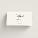 "Loren" - Place Cards in Cotton by Christie Garcia - Folded with Free Guest Printing