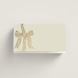 "All Tied Up" - Place Cards in Champagne by Chris Griffith - Blank front