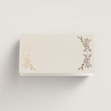 "Manuet" - Place Cards in Vanilla by Petra Kern - Blank front