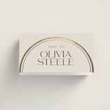 "oval" - Place Cards in Sandstone by Lori Wemple - Folded with Free Guest Printing