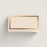 "Framed Photo" - Place Cards in Latte by Stacy Maalouf - Blank front