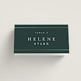 "Style and grace" - Place Cards in Forest by Stacey Meacham - Folded with Free Guest Printing