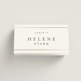 "Style and grace" - Place Cards in Pristine by Stacey Meacham - Folded with Free Guest Printing