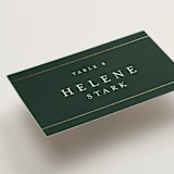 "Style and grace" - Place Cards in Forest by Stacey Meacham - Detail