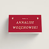 "Amore" - Place Cards in Snow by Ani Somi - Folded with Free Guest Printing