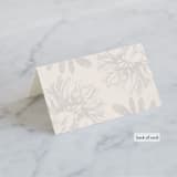 "Sophisticated" - Place Cards in Ivory by Kelly Schmidt - Folded Back of Card