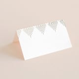 "Deco Fan Border" - Place Cards in Classic White by Kelly Schmidt - Blank front