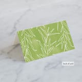 "Simple Sprigs" - Place Cards in Golden by Erin Deegan - Folded Back of Card