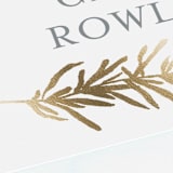 "Simple Sprigs" - Place Cards in Golden by Erin Deegan - Detail