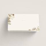 "Heritage" - Place Cards in Honeysuckle by Leah Bisch - Folded with No Printing