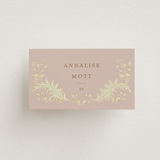 "French Train" - Place Cards in Rose by Ani Somi - Flat with Guest Name Printing