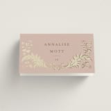 "French Train" - Place Cards in Rose by Ani Somi - Folded with Guest Name Printing